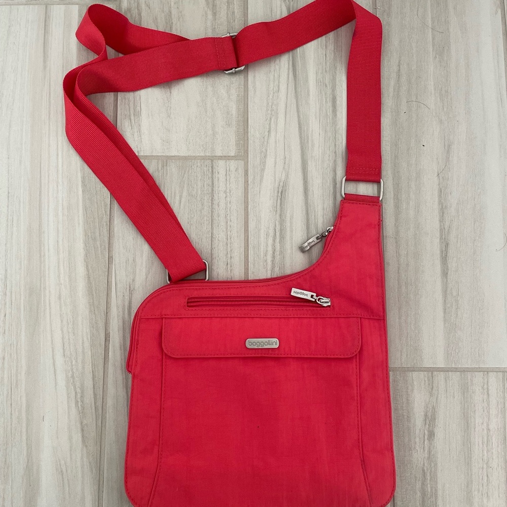 Baggallini Watermelon Pink Crossbody Bag